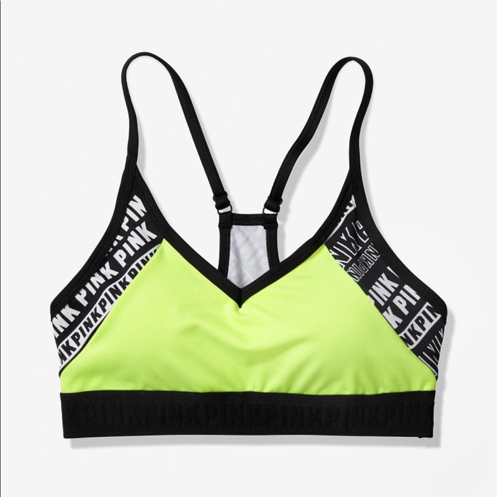 VS PINK Neon Citrus Bra, Case, Scarf Bundle Large - Picture 2 of 5